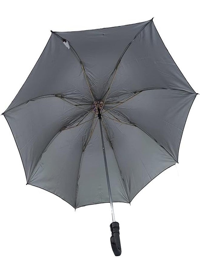 Ephemeral Umbrella for rain and sunshine, Strong and windproof with deep black colours is suitable for men, women, boys, girls, and kids. Unfold or Two fold black umbrellas. - Image 5